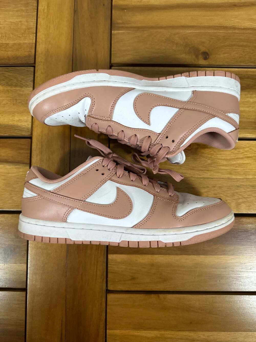 Nike Dunk Low Rose Whisper Pink White Sneakers Women’s Size 10